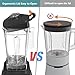 OMMO Blender 1800W, Professional High Speed Countertop Blender with Stainless Steel Blades, 60oz BPA Free Jar for Shakes and Smoothies, Ice and Fruits, Dishwasher Safe