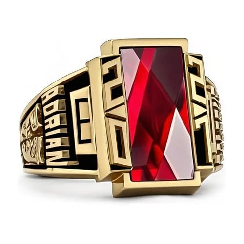 Custom Class Rings for Men 925 Sterling Silver /10k/14k/18k High School College Ring Graduation Ring Graduation Gifts for Men