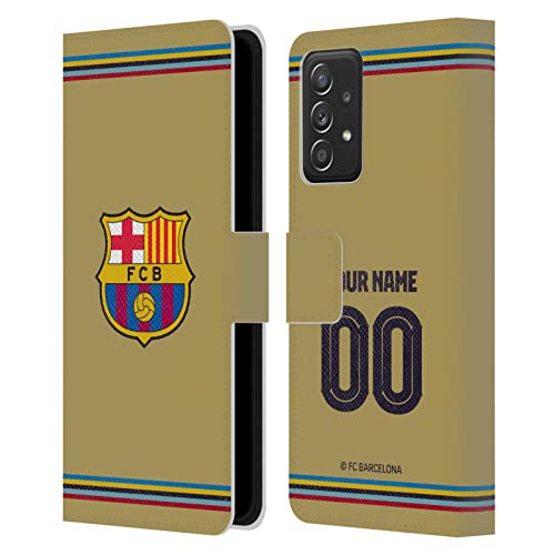 Coque antichoc Galaxy A52 FC Barcelona étui cuir premium portefeuille