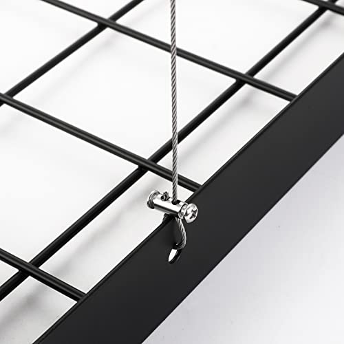 Kes Ceiling Pot Rack 30 Inches, Hanging Pots And Pans Organizer Rack For Ceiling With 15 Hooks, Matt Black Kitchen Pot Hanger Rack, Kur219S75-Bk #TOP7