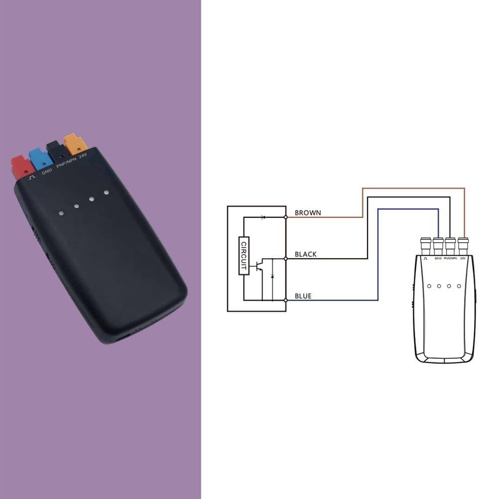 MS-TO1 Sensor Testing Box With 2500MAh Battery Capacity, Rechargeable Switch Tester Box For Photoelectric/Proximity/Electronic Component, NPN PNP Identification, Sensor Troubleshooting Tool