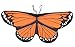 CISMARK Monarch Butterfly Wings Costume for Halloween Party (Orange butterfly)