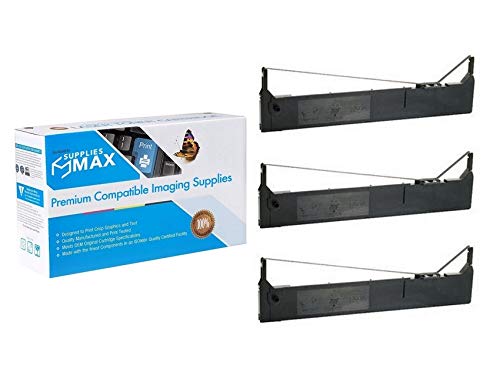 Compatible Replacement for AMT Datasouth Accel 7350/7450 Black Printer Ribbons (3/PK-20 Million Character Yield) (AMT-7450-BL)