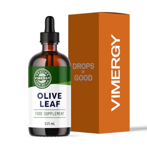 Vimergy Olive Leaf Extract 57 Servings - Pure Olive Leaf Liquid Drops - Supports Immune and Cardiovascular Health - Gluten-Free Non-GMO Vegan & Paleo Friendly (115 ml)