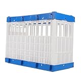 Réduit le stress pendant le transport : la cage de transport portable pour pigeons assure un transport confortable, minimisant le stress des pigeons lors de longs pour les rapports, les visites chez le vétérinaire ou les séances de dressage