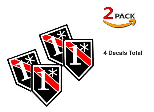 Brotherhood Firefighter Stickers 1 Asterisk Sticker - 4 Pack of Firefighter Decals