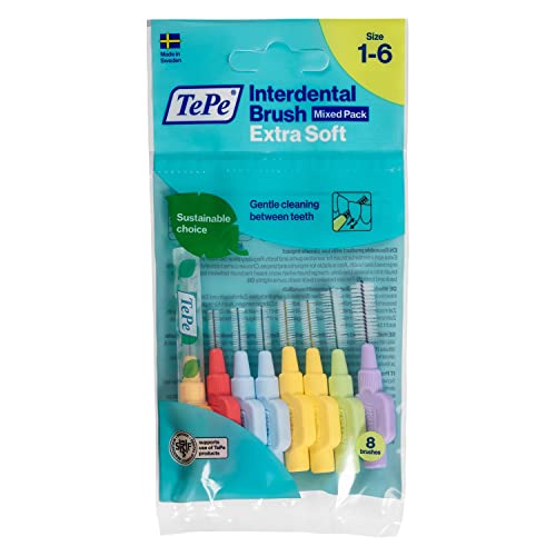 24 Tepe Interdentalbürsten, extra-weich, gemischt