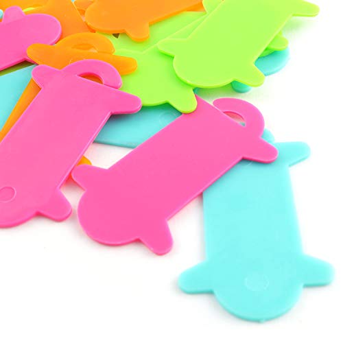 NX Garden Winding Plate Board 20PCS Mini Size Colorful Durable Plastic Thread String Winder Plate Bobbin for Embroidery Craft