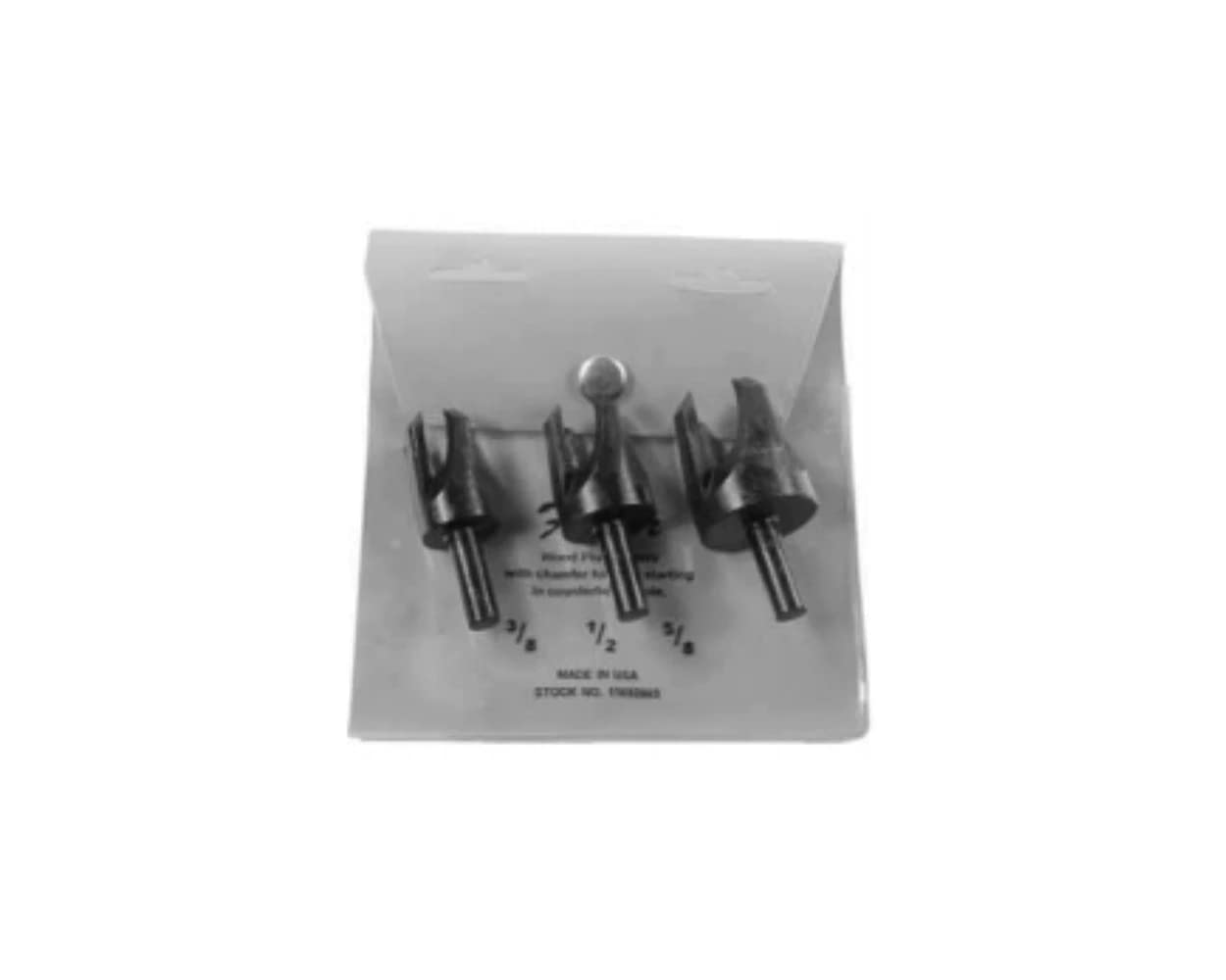 Set Of 3 Pc Wood Hldr-3/8 Shank