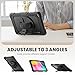 Timecity for Samsung Galaxy Tab A 10.1 Case 2019, Only Fit (SM-T510/ SM-T515/ SM-T517), Drop Proof with Hand Strap Stand Screen Protector Pencil Holder for Galaxy Tab A 10.1 Case - Black