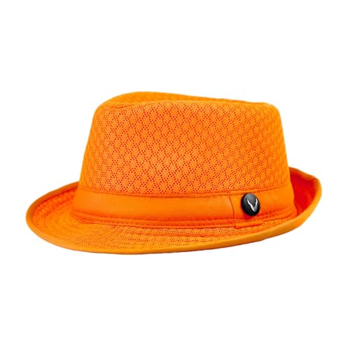 Image of The Hat Depot Light Weight Classic Soft Cool Mesh Crushable Fedora hat