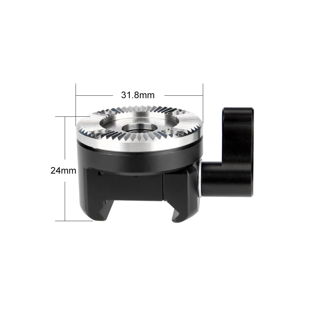 NICEYRIG NATO Rail morsetto a rosetta adattatore di montaggio per EVF Mount Quick Lock and release rosone Handle