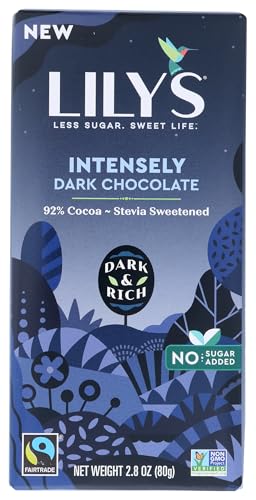 Lily's Chocolate Stevia Sweetened Dark Chocolate, 2.8 OZ