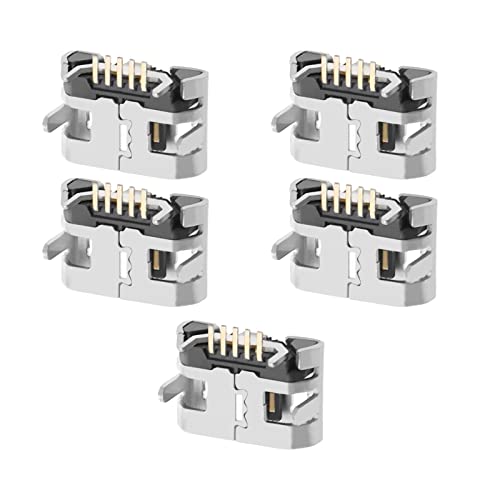 ECSiNG 5 puertos de carga micro USB de repuesto compatibles con Lenovo Tab 2 A10-70F ZA00 puerto de carga micro USB conector de repuesto