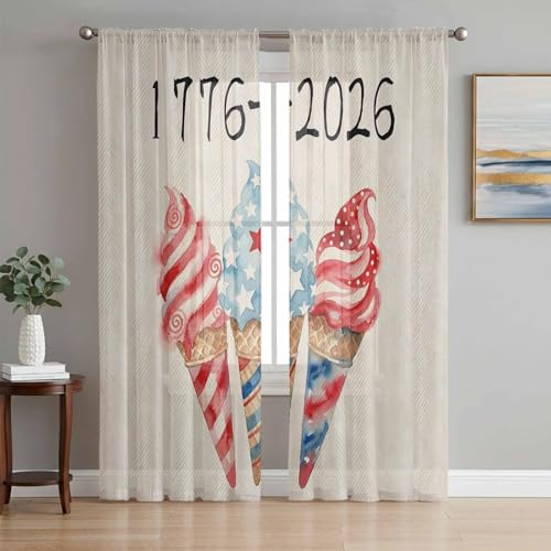 250th Anniversary Sheer Curtains (63 inch)
