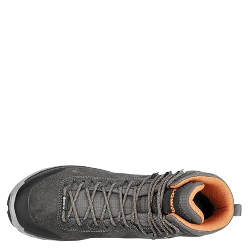 LOWA Malta GTX mid Sportschuhe Herren Outdoorschuhe Wanderschuh Grau Freizeit, Schuhgröße:EUR 44 | UK 9.5