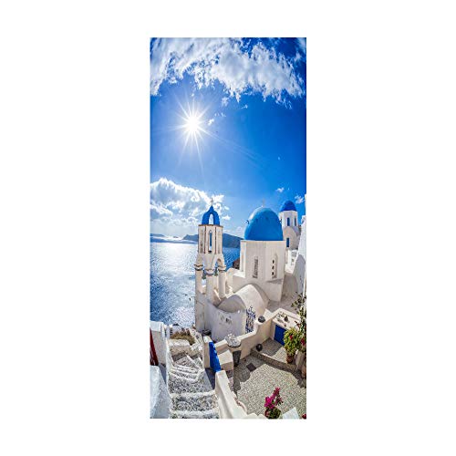 workid Tür Tapete Selbstklebende Tür Poster 3D-Effekt Foto Wallpaper Tür Film Poster Wallpaper Bewegliche Wandtapete 90 * 200CM NZ-194 Cover