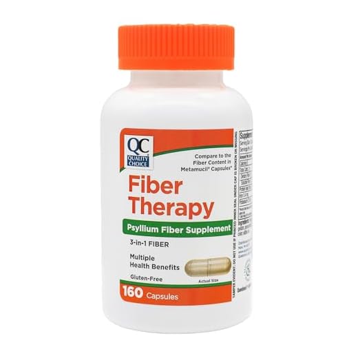 Quality Choice Daily Fiber Capsules Supplement, Natural Psyllium Husk Fiber Capsules, Fiber Capsules for Regularity and Health 160count (pack of 1)