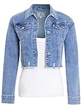 veste en jean brut zara 2 poches imitation. Ourlet brut.