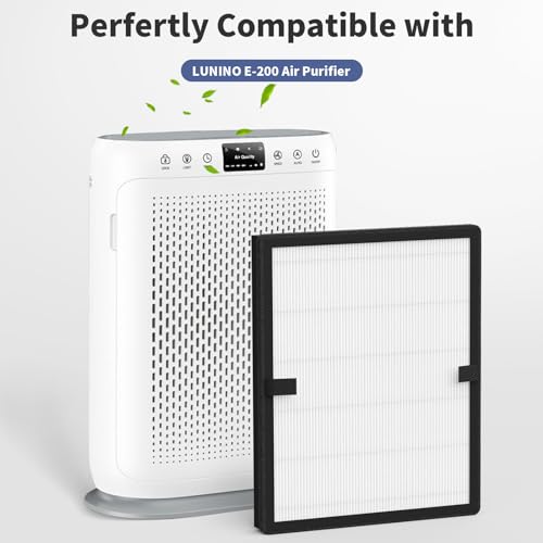 Image of 2-Pack E-200 Replacement Filter Compatible with Lunino E-200 Air Purifier, 3-in-1 Filtration, with Some Aromatherapy Tablets
