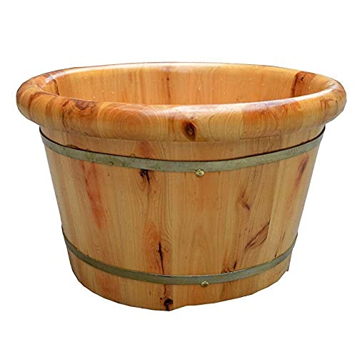 Spa de pies de madera natural grosor reforzado