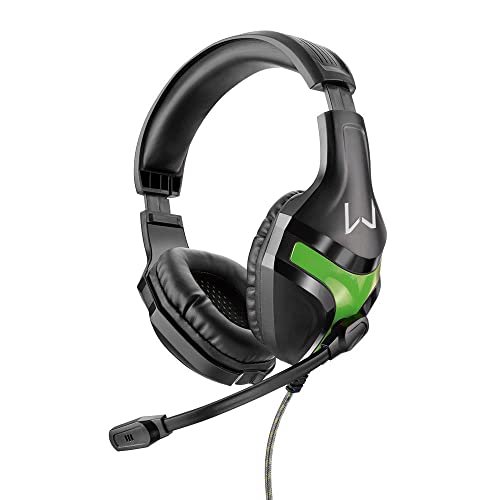 Headset Gamer Harve P2 Stereo Preto/Verde Warrior - PH298