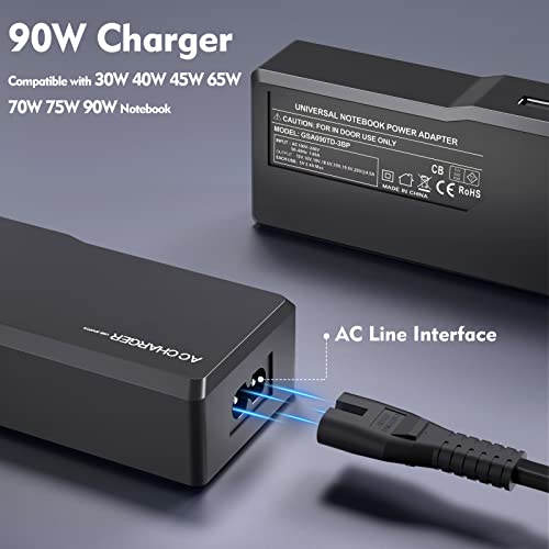 90W-Universal-Laptop-Charger-Anoak-AC-Power-Adapter-for-HP-Samsung-Dell-Sony-Lenovo-ASUS-Acer-Toshiba-IBM-Fujitsu-Gateway-Laptop-Notebook-with-3-USB-Ports-16-Tips