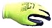 Better Grip Seamless Knit Nylon Nitrile Form Coated Work Gloves, High visibility Lime, 6 Pair Pack (Large)