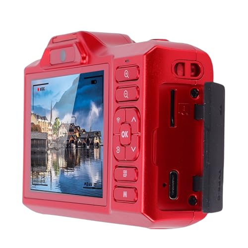 Dpofirs Cámara Digital 4K 64MP Dual Lens Compacta Roja miniatura 6