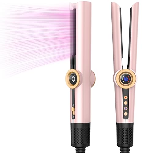 OKWRAP Hair Straightener 2 en 1 Seche Cheveux Lisseur,Lisseur Sechant Ionique Lisseur Cheveux Fer a Lisser Lisseur Portable Sans Dommage Thermique, Obtenez...