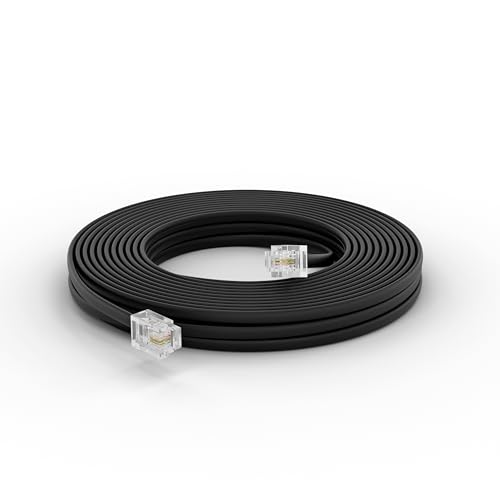 THE CIMPLE CO 25FT Landline Phone Cord, Black