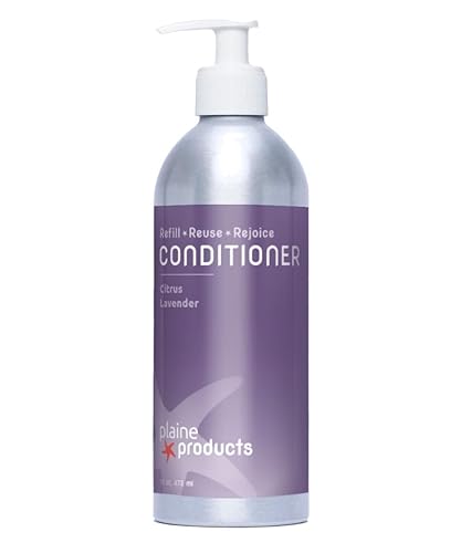 Plaine Products Acondicionador ecológico - Citrus Lavender - Sin sulfato, 16 onzas (botella recargable con bomba)