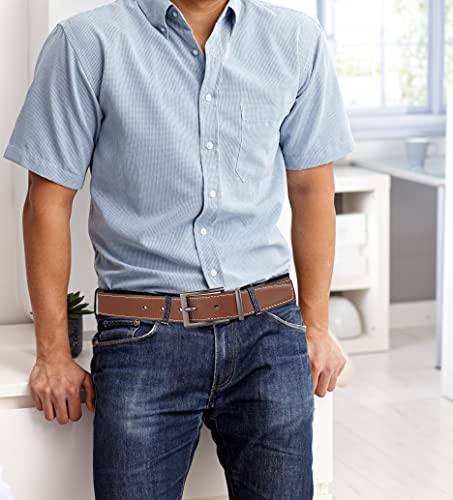 Image of Lavemi Men's Real Leather Ratchet Dress Belt with Automatic Buckle,Elegant Gift Box