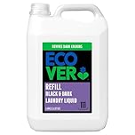 Ecover Delicate Bio Laundry Detergent Refill, Black and Dark Laundry Washing Liquid, Fresh Lime & Lotus, 111 Washes, 5L