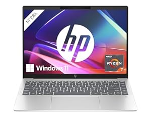 HP Pavilion Plus Laptop | AMD Ryzen 7 7840U mit integrierter KI | 14" 3K OLED Display | 120 Hz | 16GB RAM | 1TB SSD | Win11 | QWERTZ | Silber | inkl. 25 GB Dropbox-Speicher für 12 Monate