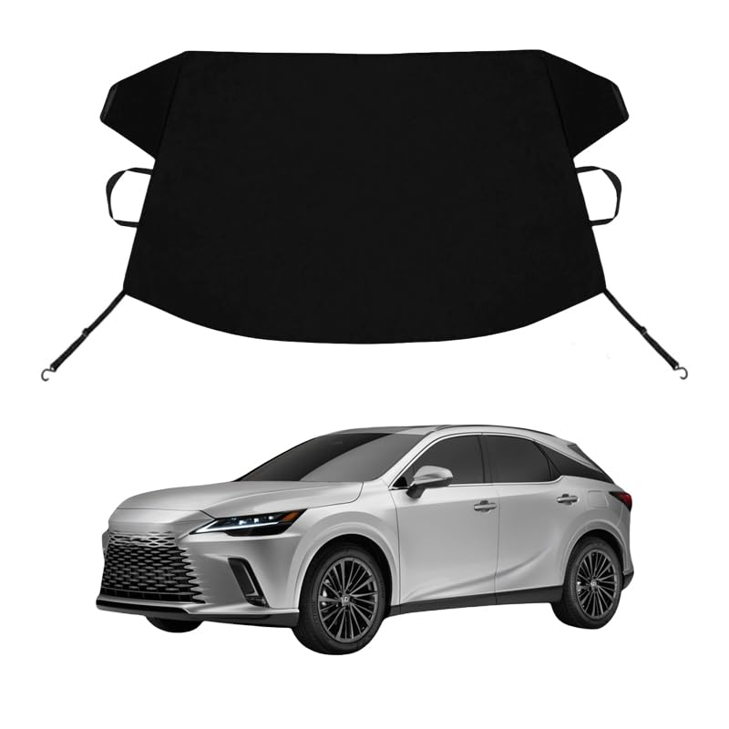 Image of RX350 /RX350h /RX450h /RX500h Custom Windshield Cover for Ice and Snow for Le-x-us RX350 /RX350h /RX450h /RX500h Windshield Snow Cover 600D Shade Blocks Winter Frost Hail Protector Car Accessories