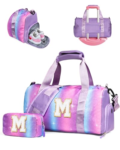 Vogewood Gifts for 3 4 5 6 7 8 9 10 Year Old Girls-Girl Gym Bag Duffle Bag