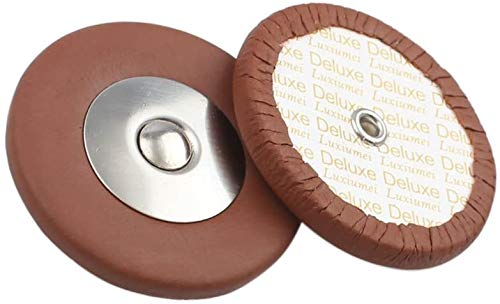 Alnicov 28Pcs Sax Lederpolster Ersatzzubehör für Sopransaxophon Braun