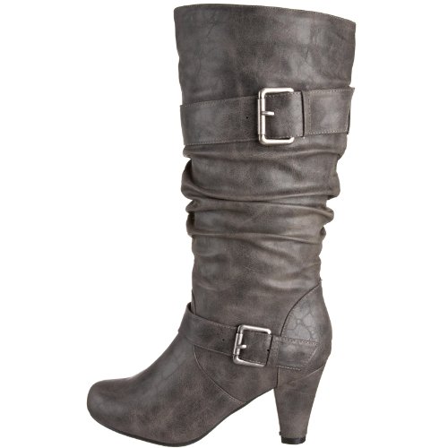 Madden Girl Women's Partial Boot,Grey Paris,9.5 M Us #TOP6