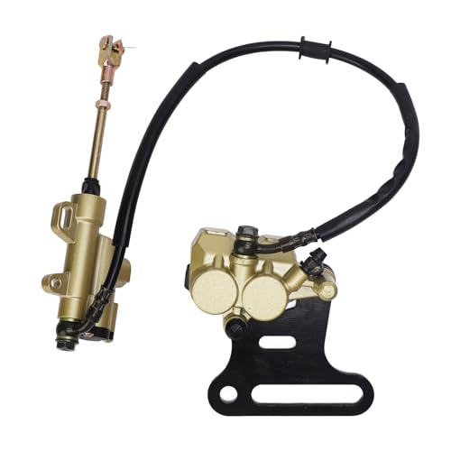 Rear Hydraulic Brake Master Cylinder Kit, Brake Master Cylinder Caliper Assembly High Strength Use Sturdy for Pit Dirt Bike