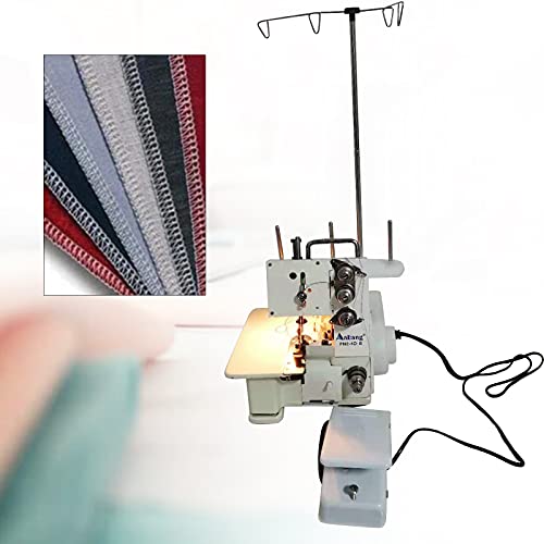 Seaming Machine, Professional 4 Thread Serger Overlock Sewing Machine 4-Line w/Foot Controller, 1200 stitches/minute overlocking machine FN2-4D+Pead