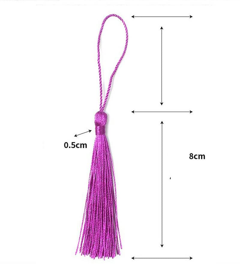 150 Teile/los 14 cm Quaste Seide Fransen Nähen Quasten Dekorative Quasten für Schlüsselanhänger Vorhang Dekoration Quaste Anhänger-150 stücke,04 rosa