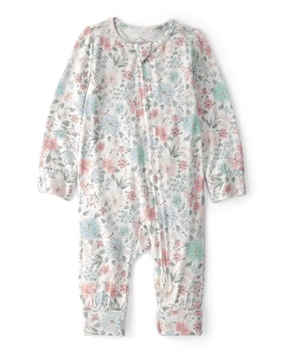Carter's Girl PurelySoft Sleep and Play Pajamas, Garden Print, NB