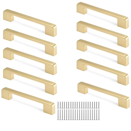 Opiniones de Tiradores los 5 más buscados. 41 Tiradores para Cajones 10 Piezas Jaladeras, Agarraderas para Gabinetes de Cocina con Tornillos, Manijas para Muebles Centros de Orificio de 128 MM