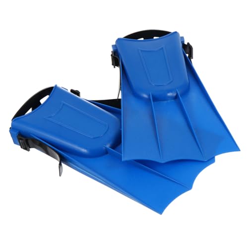 Gogogmee Aletas de Natación de Goma para Adultos Resistentes y Ligeras para Entrenamiento Buceo y Snorkel Azul