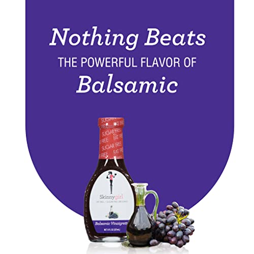 Skinnygirl Sugar Free Gluten Free Salad Dressing, Balsamic Vinaigrette, 8 Ounce