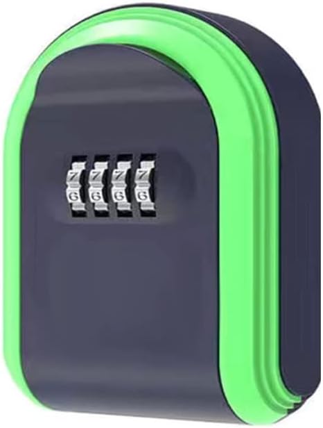 JSEIAJB Wall-Mounted Key Safe Mini Storage Box Lock Combination Indoor and Outdoor Use Code(D)