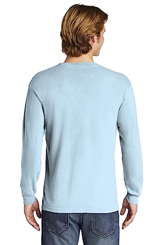 Image of Comfort Colors Ringspun Garment-Dyed Long-Sleeve T-Shirt (C6014)- CHAMBRAY, XL