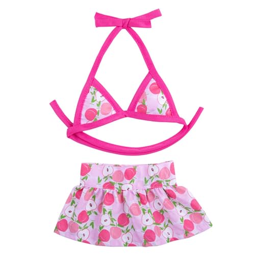 Image of Dog Bikini Swimsuit Summer Puppy Bathing Dress Beach Clothes Cat Costume for Puppy Dog Cat Peach S