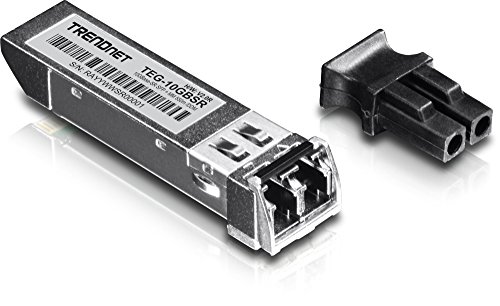 Trendnet Sfp To Rj45 10Gbase-Sr Sfp+ Multi Mode Lc Module, Teg-10Gbsr, Up To 550 M (1,804 Ft.), Hot Pluggable Sfp+ Transceiver, 850Nm Wavelength, Duplex Lc Connector, Ddm Support, Lifetime Protection #TOP8